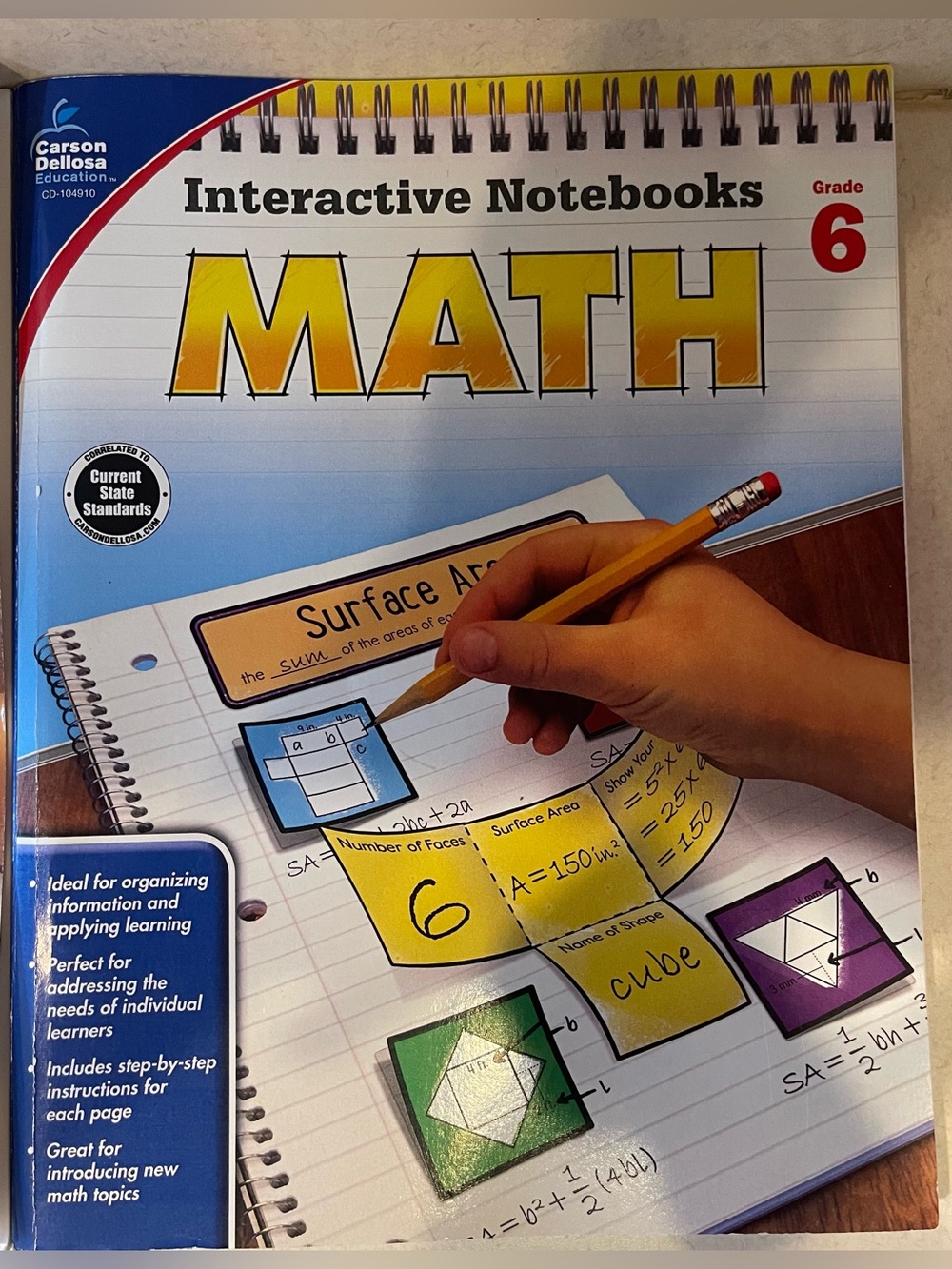 Carson Dellosa Education - Math Interactive
Notebook Reproducibles, Grade 6